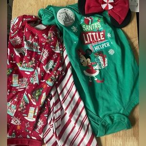 Disney Minnie Mouse Holiday Pj Set
